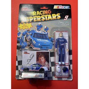 1991 Racing Champions Bill Elliott Racing Superstars #9. Figure and Diecast Car.